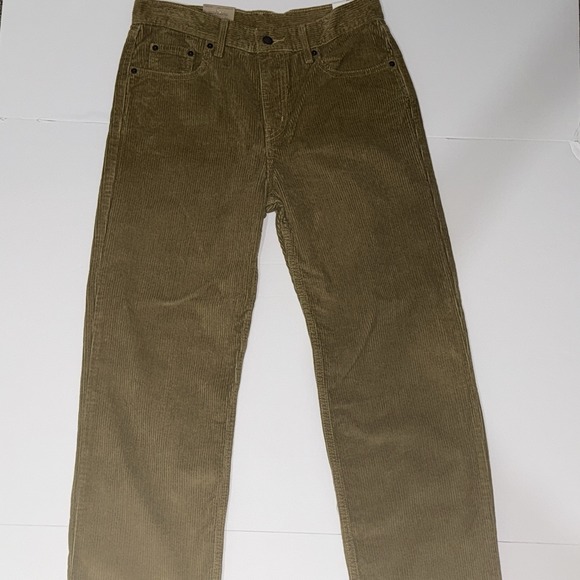 Levi's Denim - Levi's Low Pro Corduroy Pants Women's 29x30 Relaxed Straight Leg‎ Tan NWT